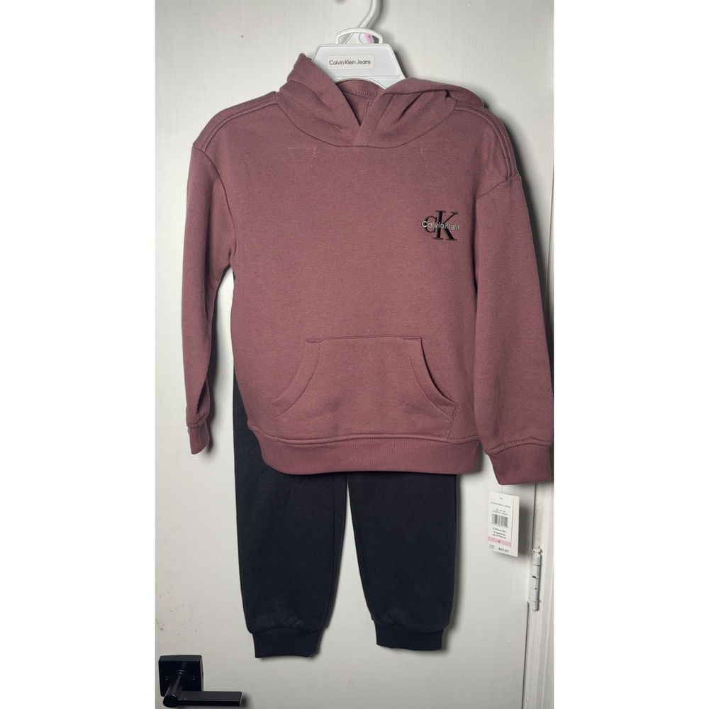NWT Calvin Klein Jeans | Kids 2-Piece Fleece Hoodie + Jogger Set | Size 6